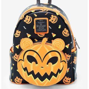 Loungefly NBC Glow in the Dark Jack-o-Lantern Scary Teddy Backpack